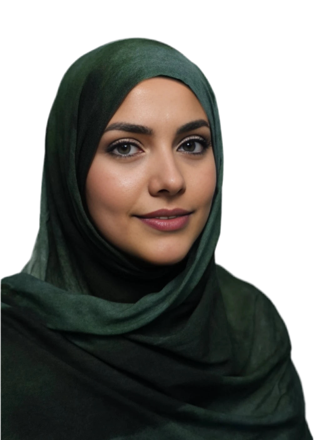 Green Mirage Printed Modal Hijab