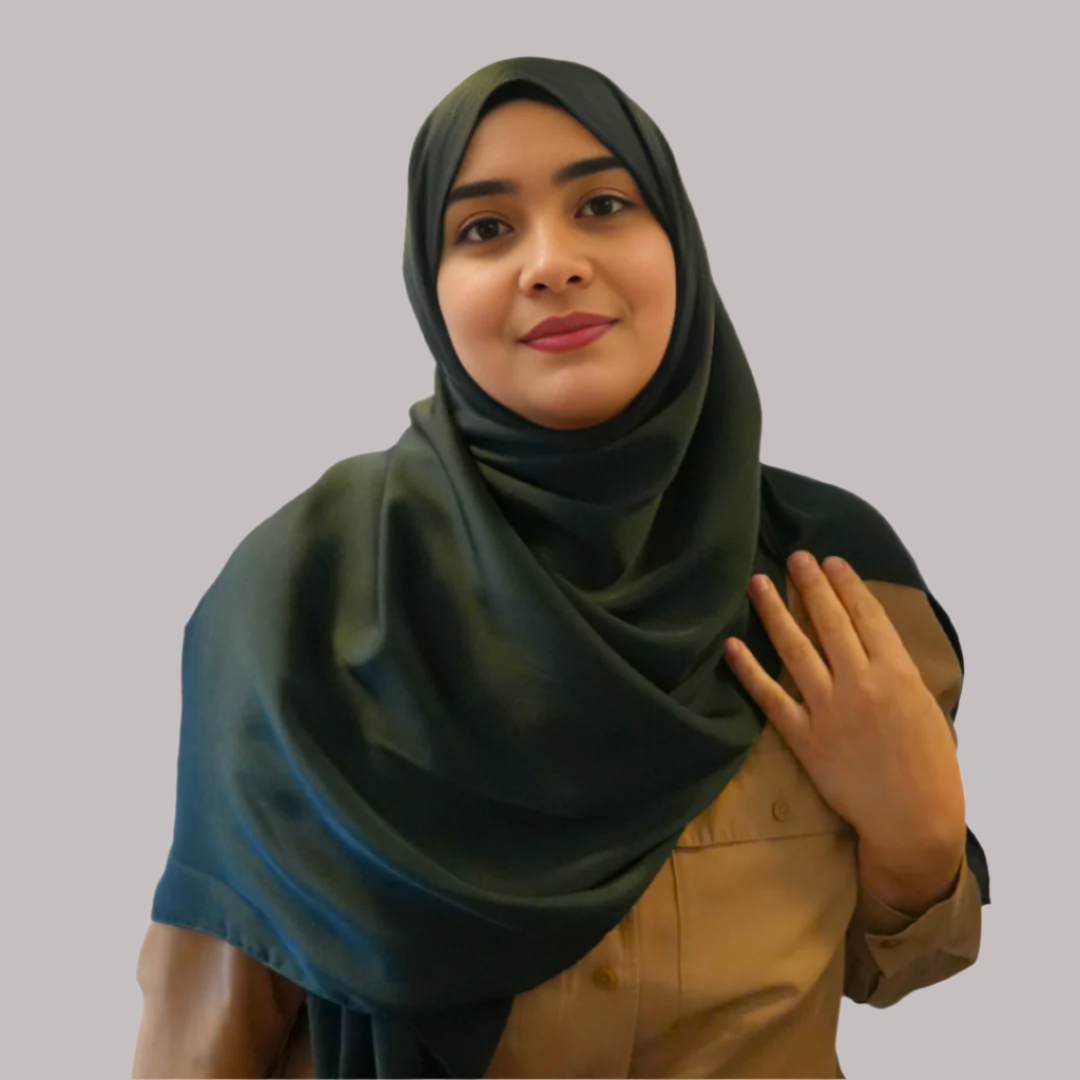 Grain Satin hijab : Dark Green