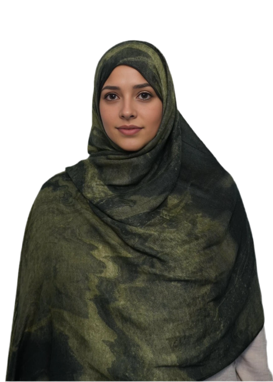 Forest Printed Modal Hijab