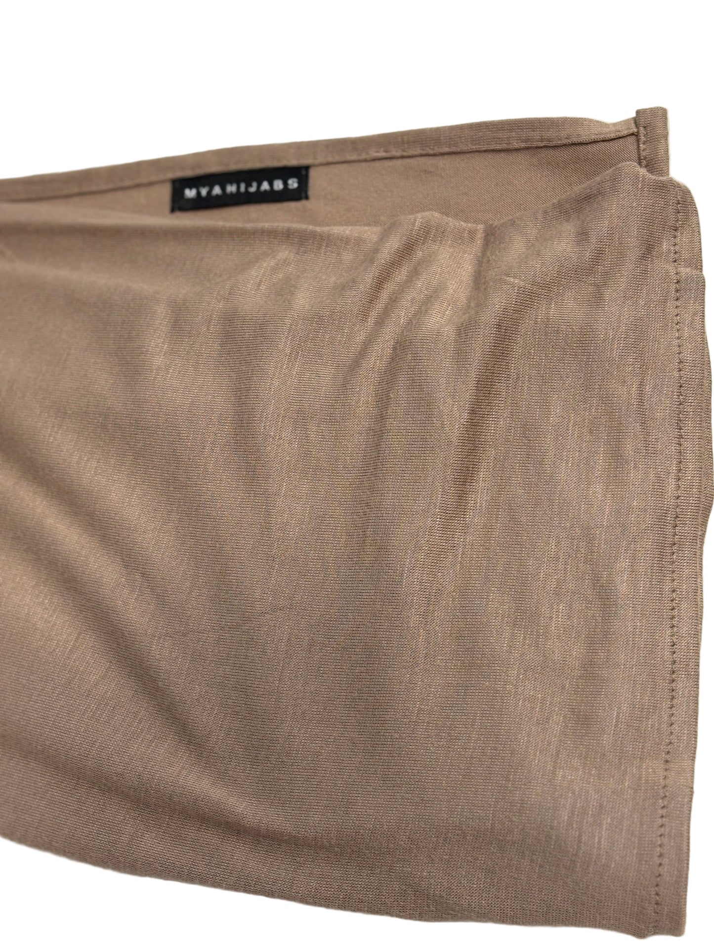Taupe Large Premium Jersey Hijab