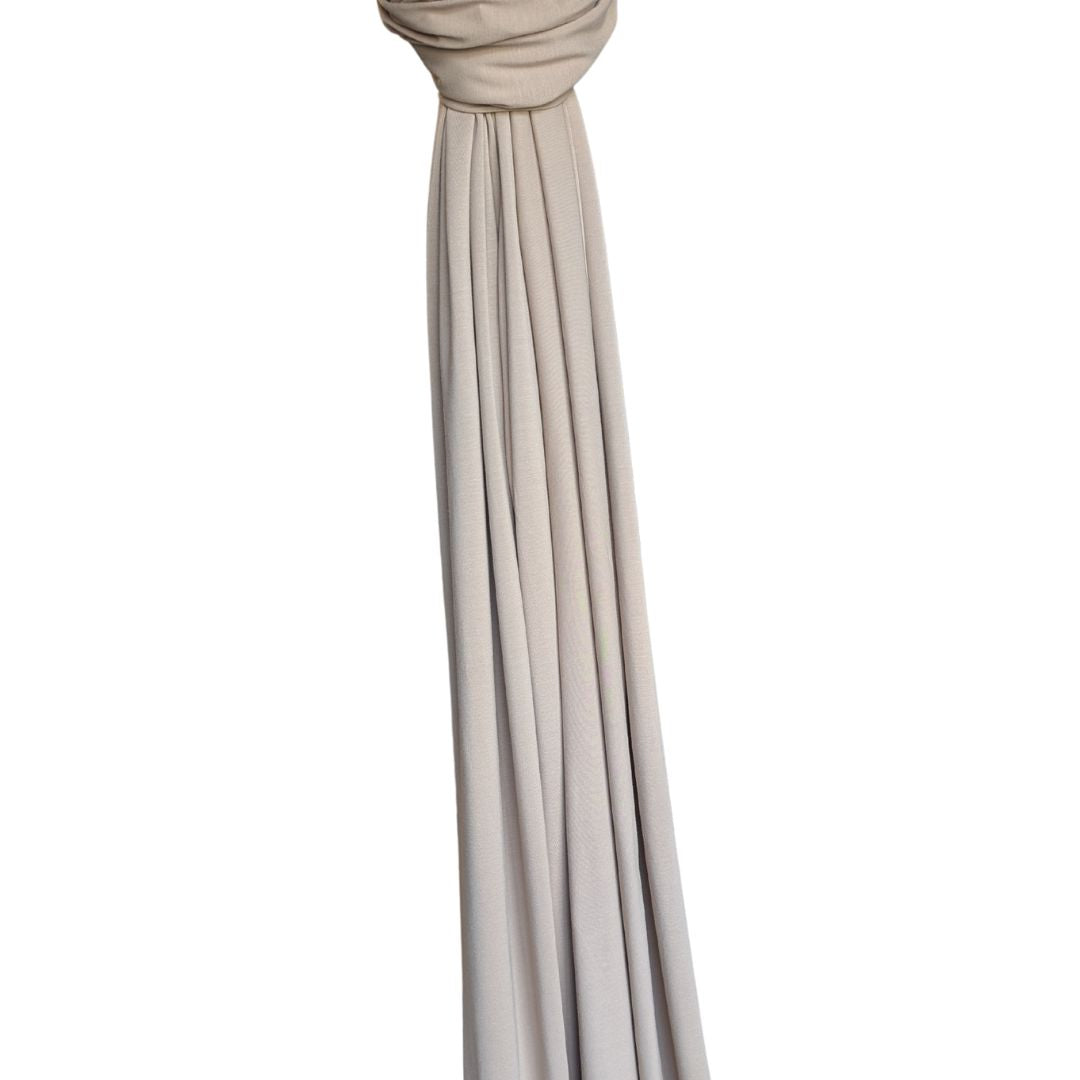 Premium Bamboo Jersey Hijab - Ivory Sand