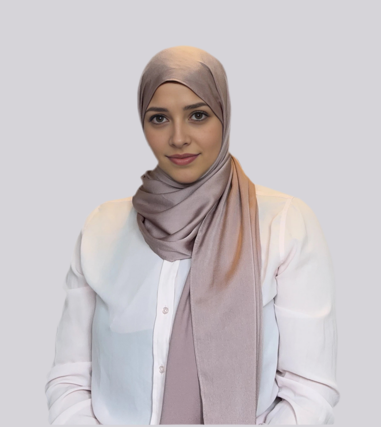Grain Satin Hijab - Latte