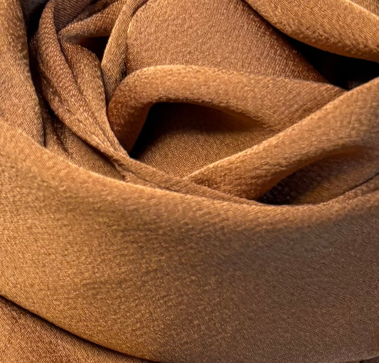 Grain Satin Hijab  - Gold