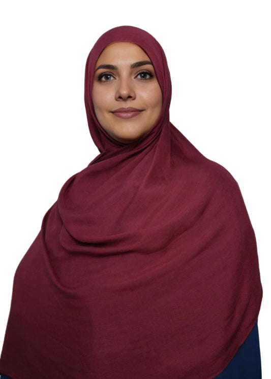 Burgundy Modal Hijab