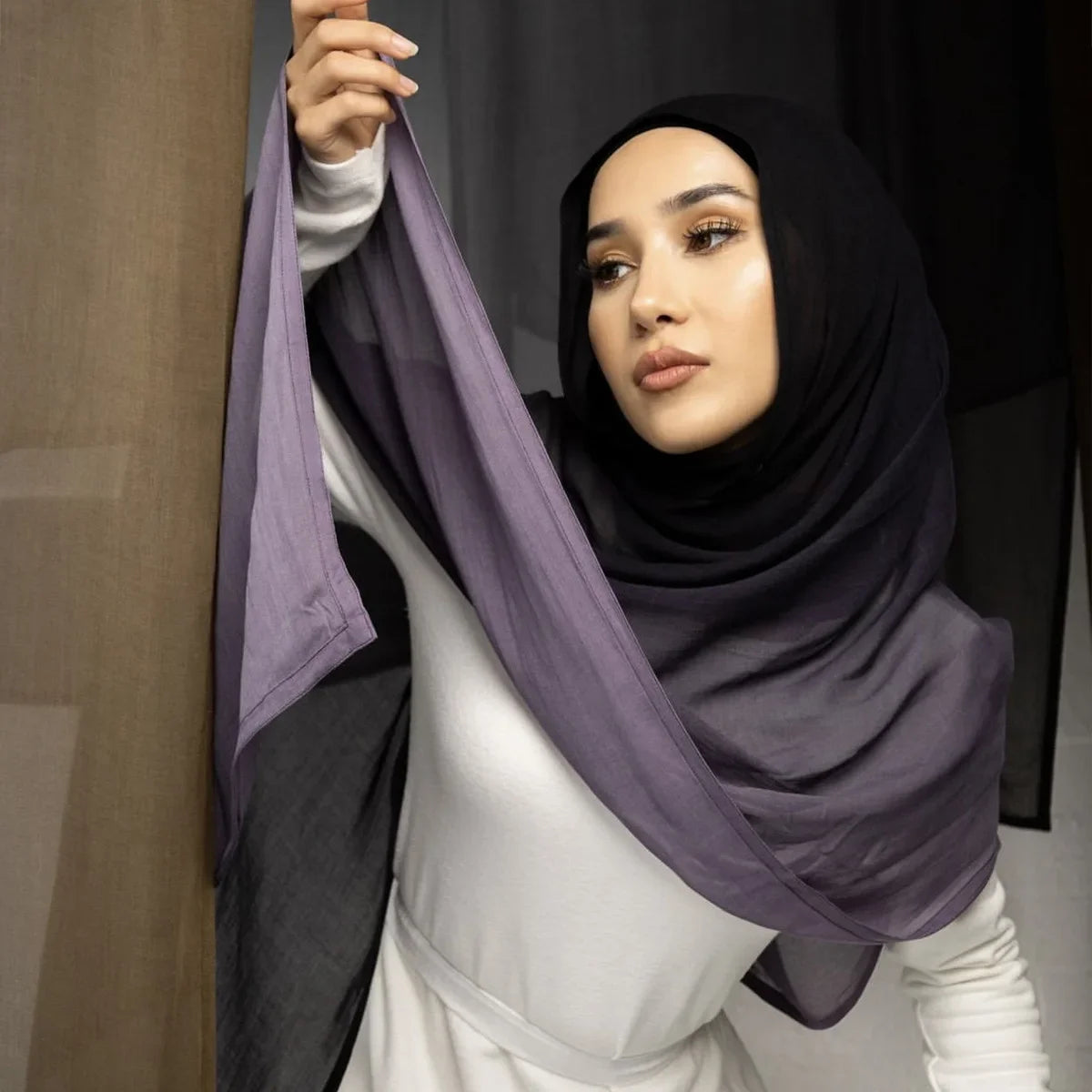 Ombre Gradient Rayon Cotton Hijab